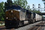 Westbound intermodal with empty juice cars